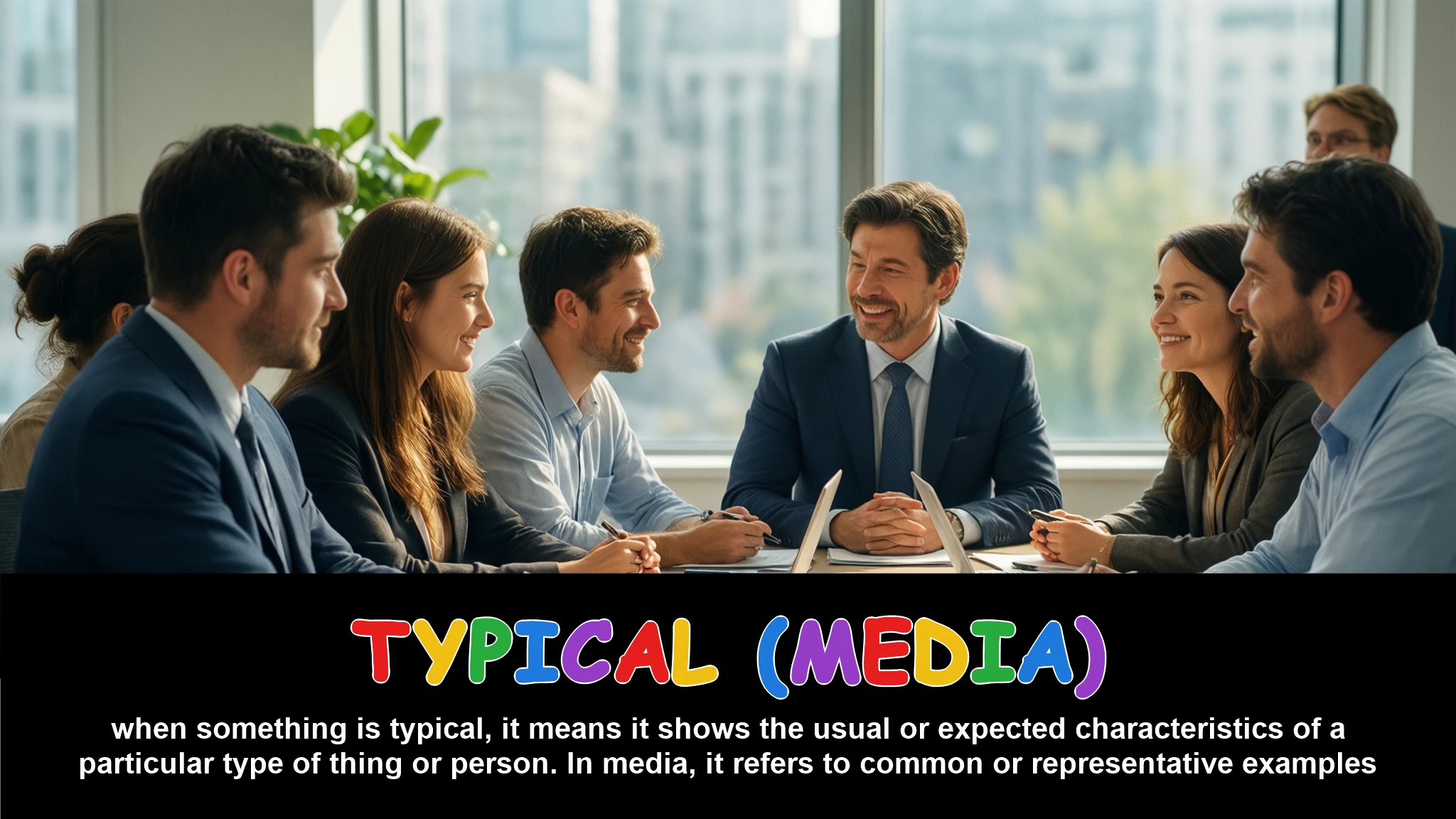 English Illustration for typical (media)